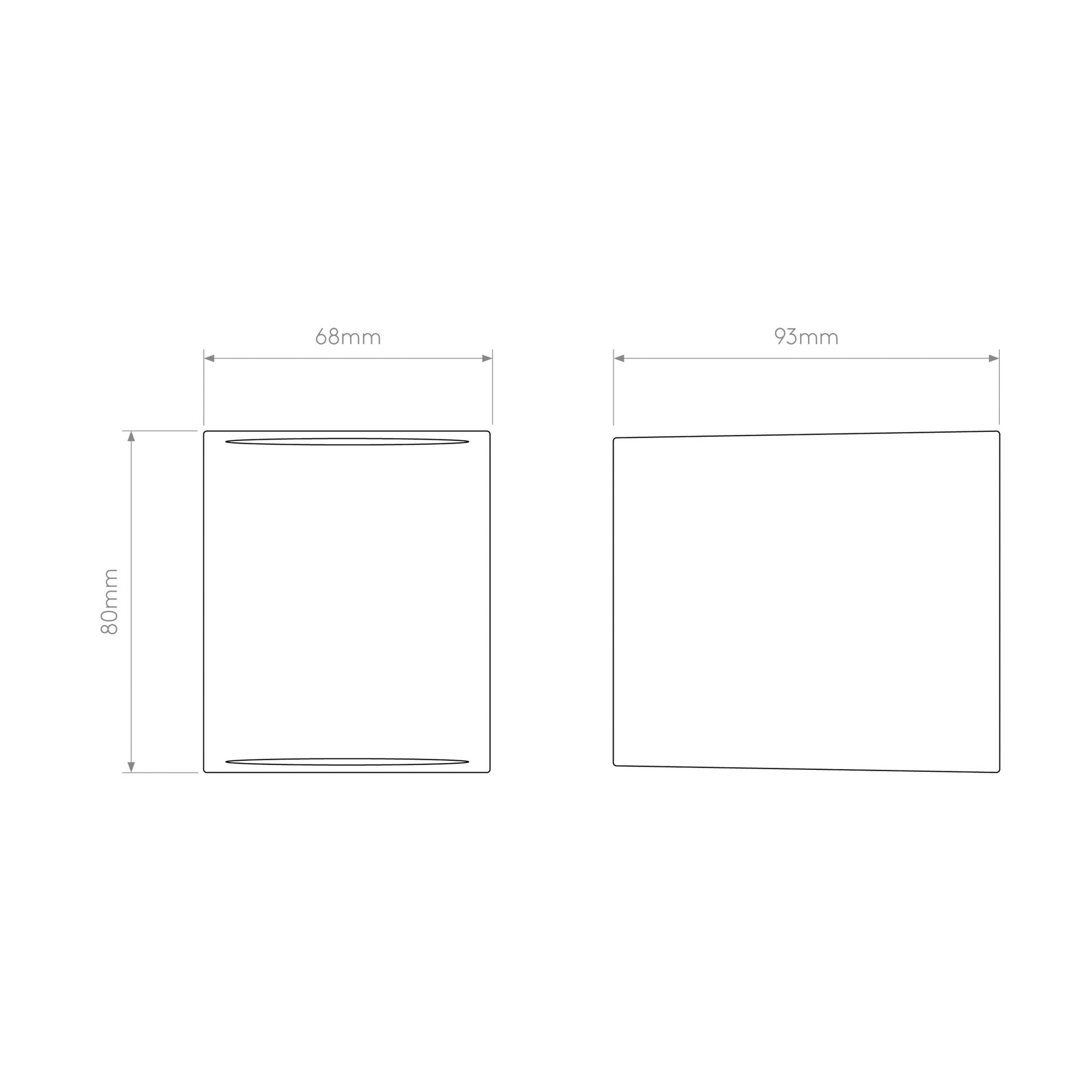 Astro Chios 80 - applique d’ext. compacte blanche