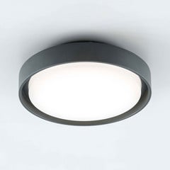 EVN lampa sufitowa zewnętrzna LED Tectum, antracyt, Ø 25 cm