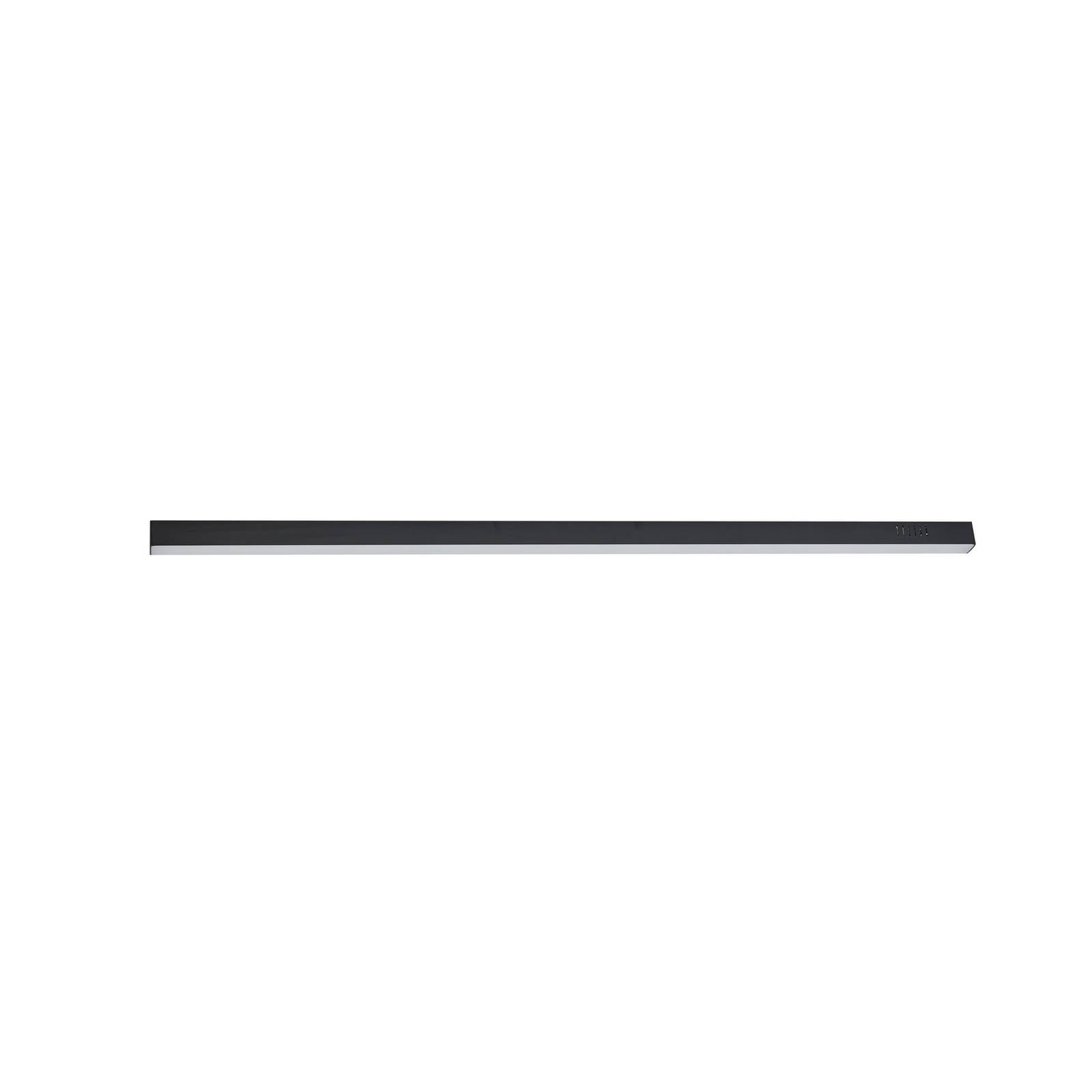Lucande LED-Deckenleuchte Teniona, 132 cm, schwarz, Alu