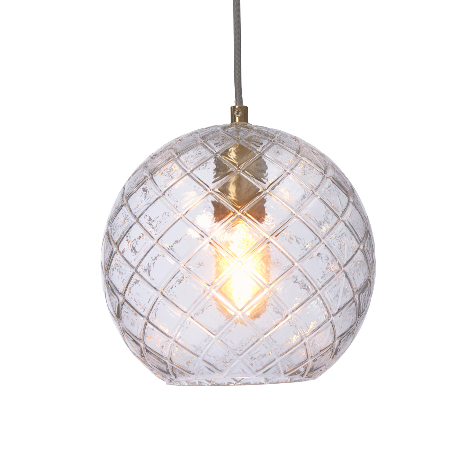 It's about RoMi Piekaramā lampa Venice, lodveida, caurspīdīga, stikla, E27