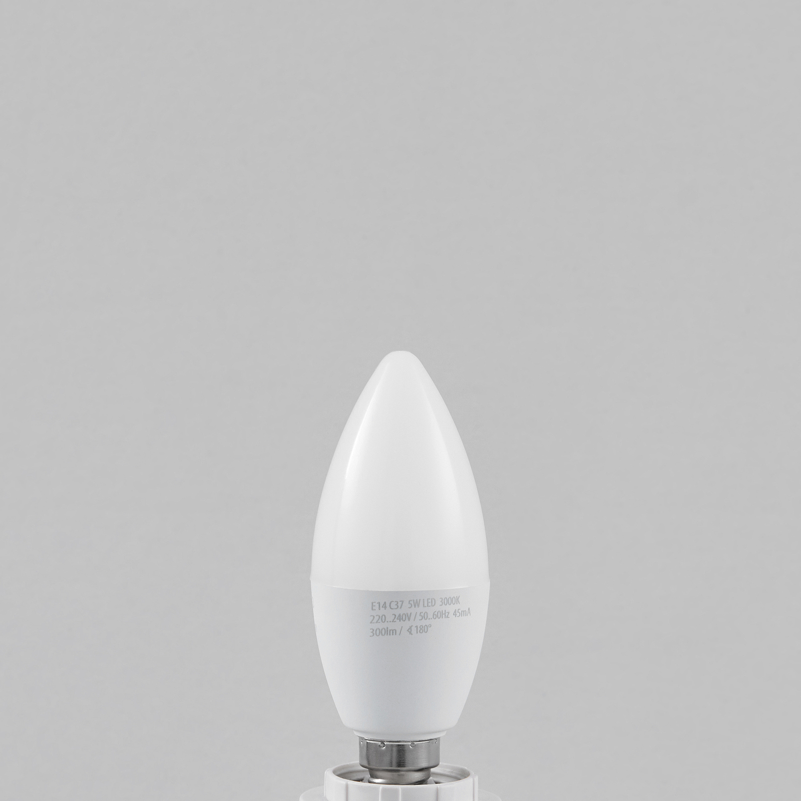 Ampoule flamme LED E14 C37 5 W 3 000 K opale