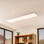 Lindby Kjetil LED ceiling panel app RGB 120 x 30cm
