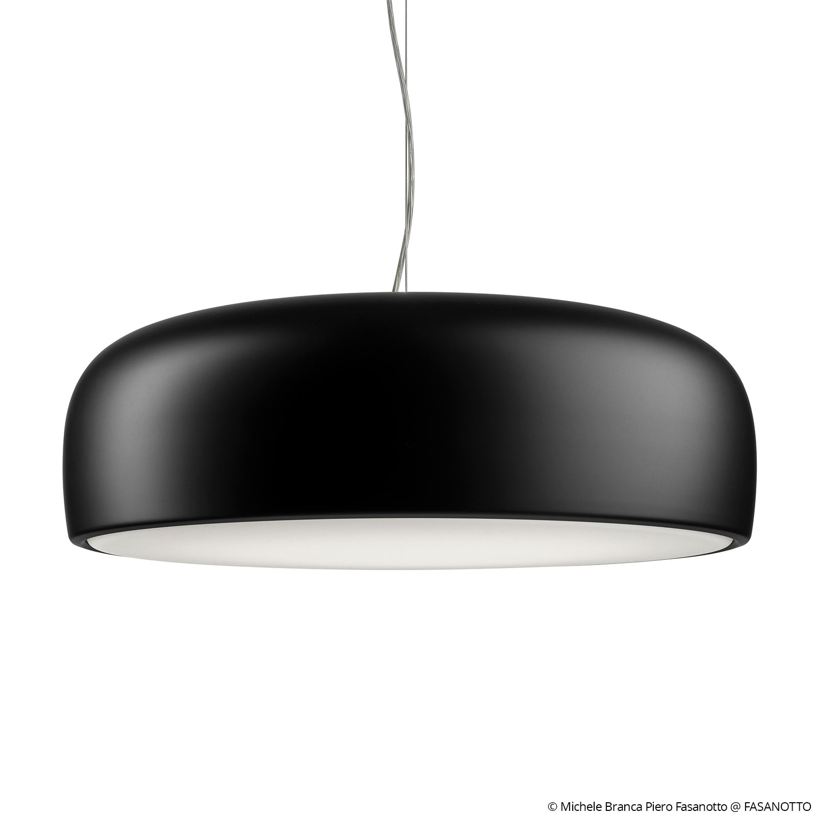 Flos FLOS Smithfield S LED hanging light, matt black, for Living / Dining Room, aluminium, methacrylate, 30 W, energy efficiency: A+, H: 21.5 cm