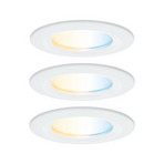 Lampe encastrable Nova Coin Smart blanche, Ø 7,8 cm, CCT, lot de 3 - Paulmann
