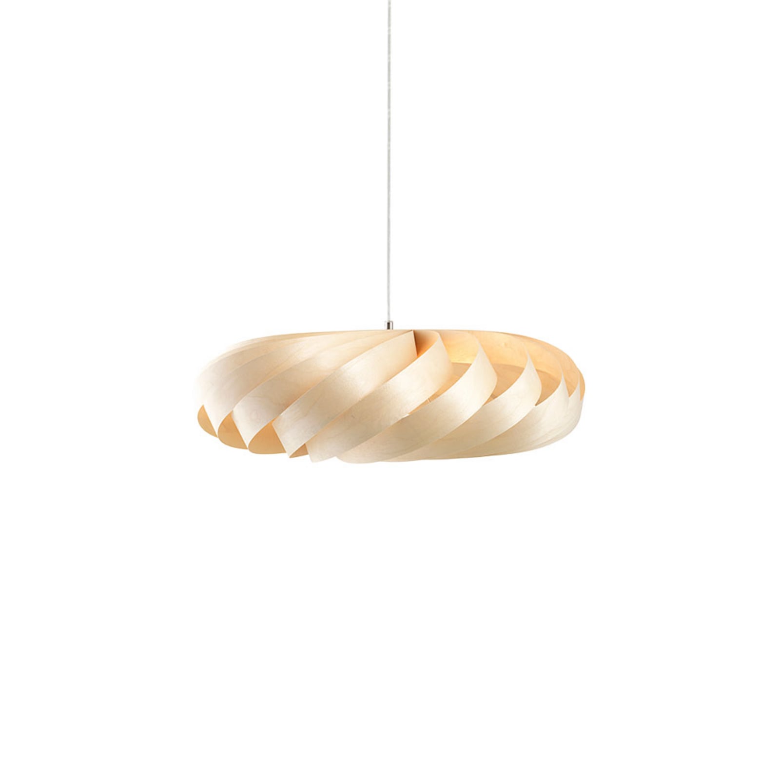 Lampada a sospensione Tom Rossau TR5, Ø 60 cm, colore naturale, legno di betulla