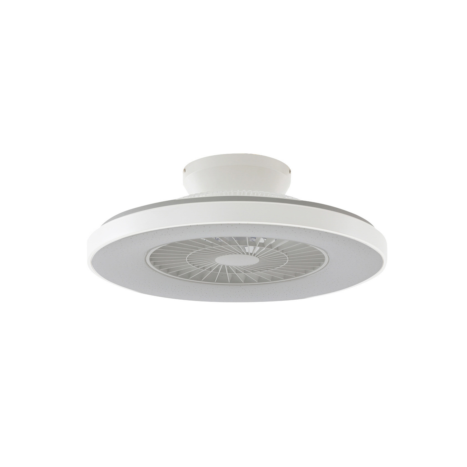 Lindby Smart LED mennyezeti ventilátor Paavo, fehér, csendes, Tuya