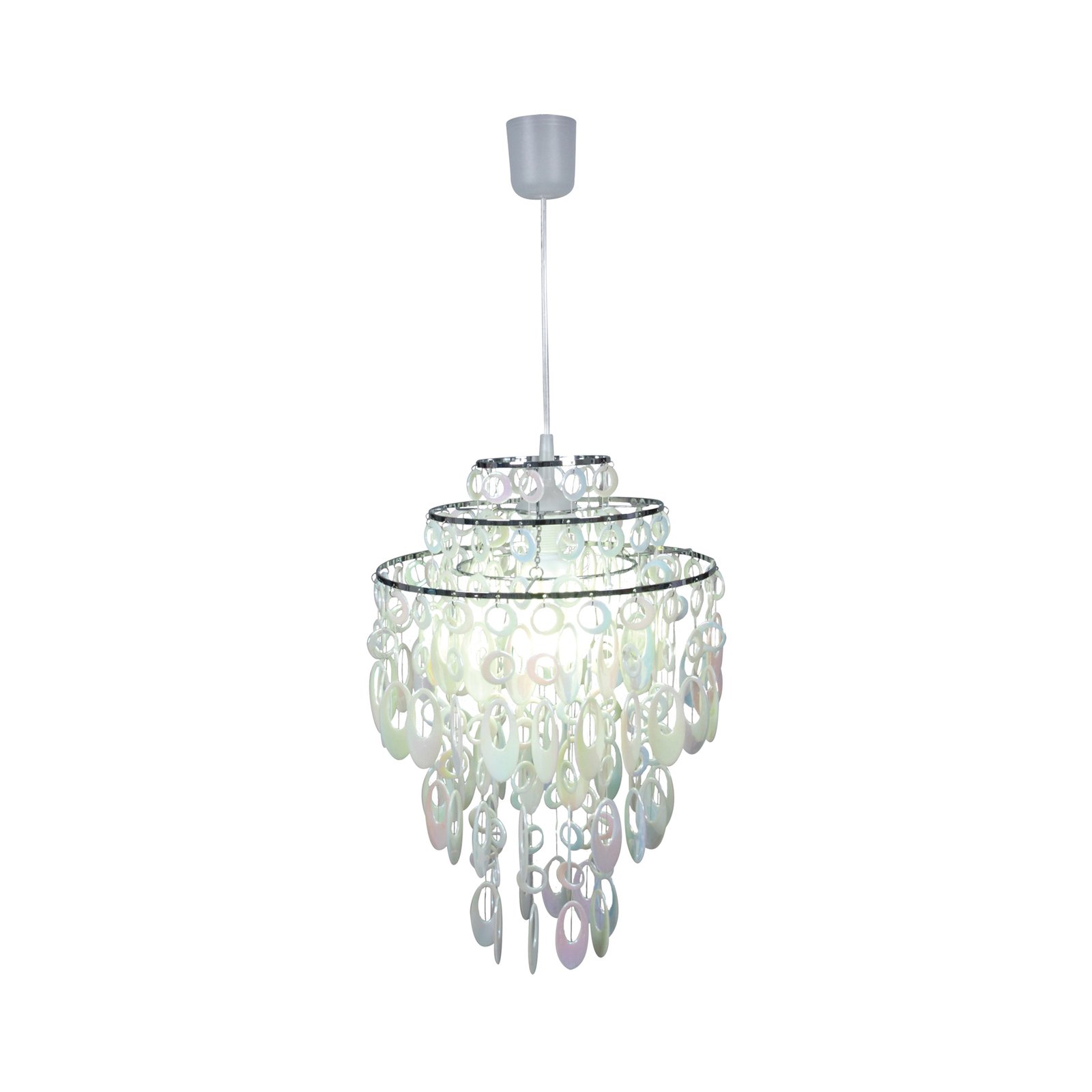 Lina pendant light, acrylic, mother-of-pearl