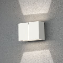 LED-ulkoseinälamppu Pavia, valkoinen