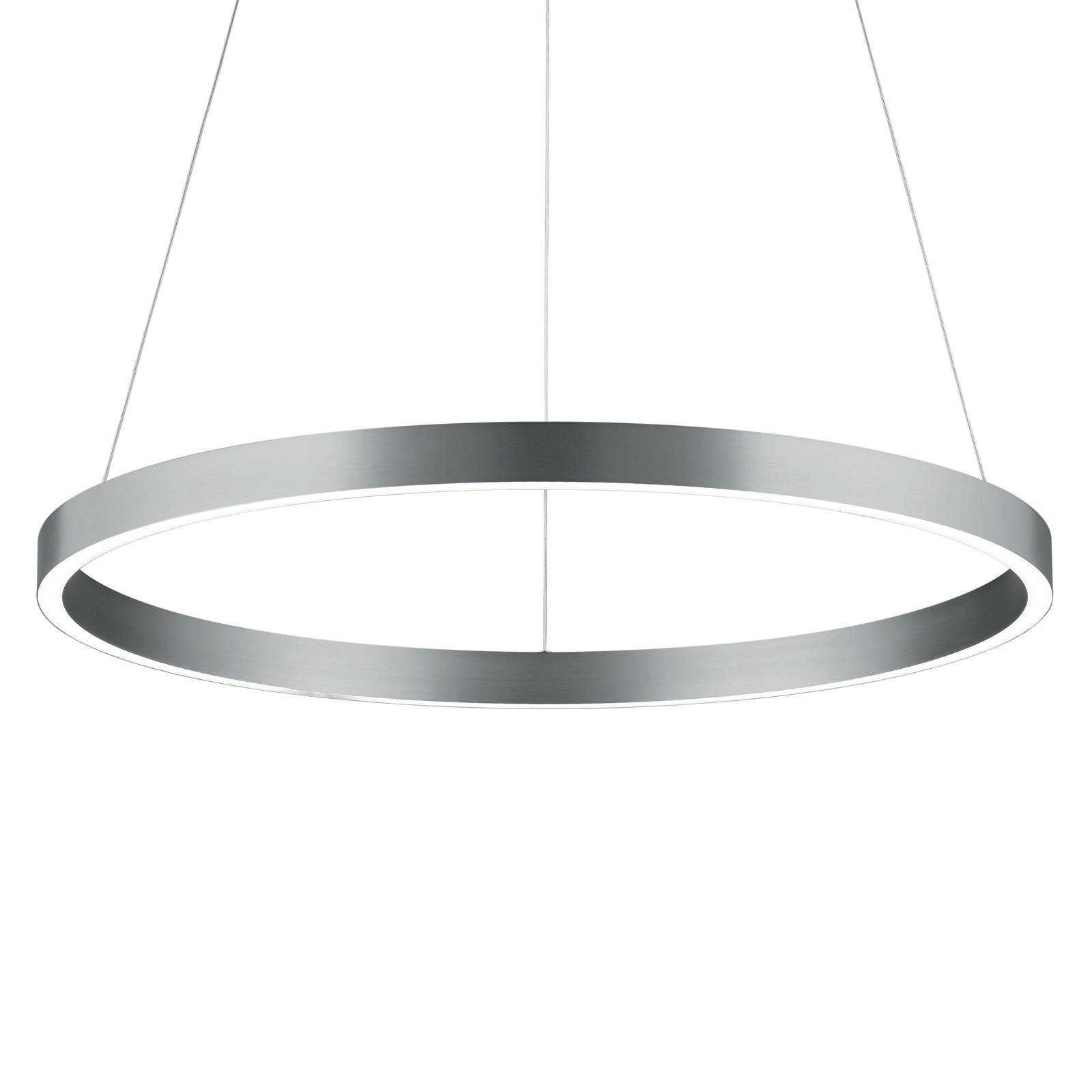 Knapstein LED-hänglampa Svea-L 60 nickel