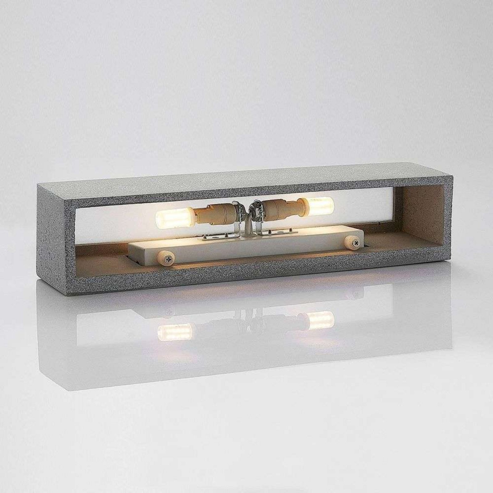 Nellie LED Aplique de Pared L35,3 Concrete - Lindby