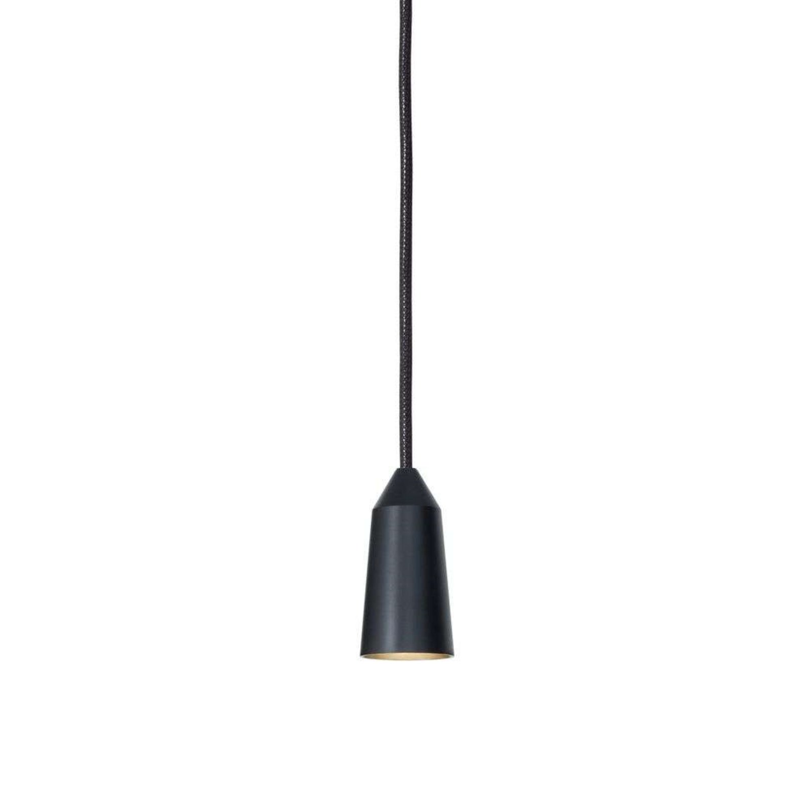 Massiv Double Conic Závěsná Lampa Black - Konsthantverk