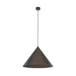 Cono pendant light, 1-bulb, Ø 50 cm, brown, E27