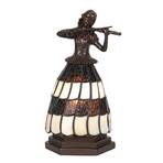 5LL-6047 woman table lamp Tiffany brown/white