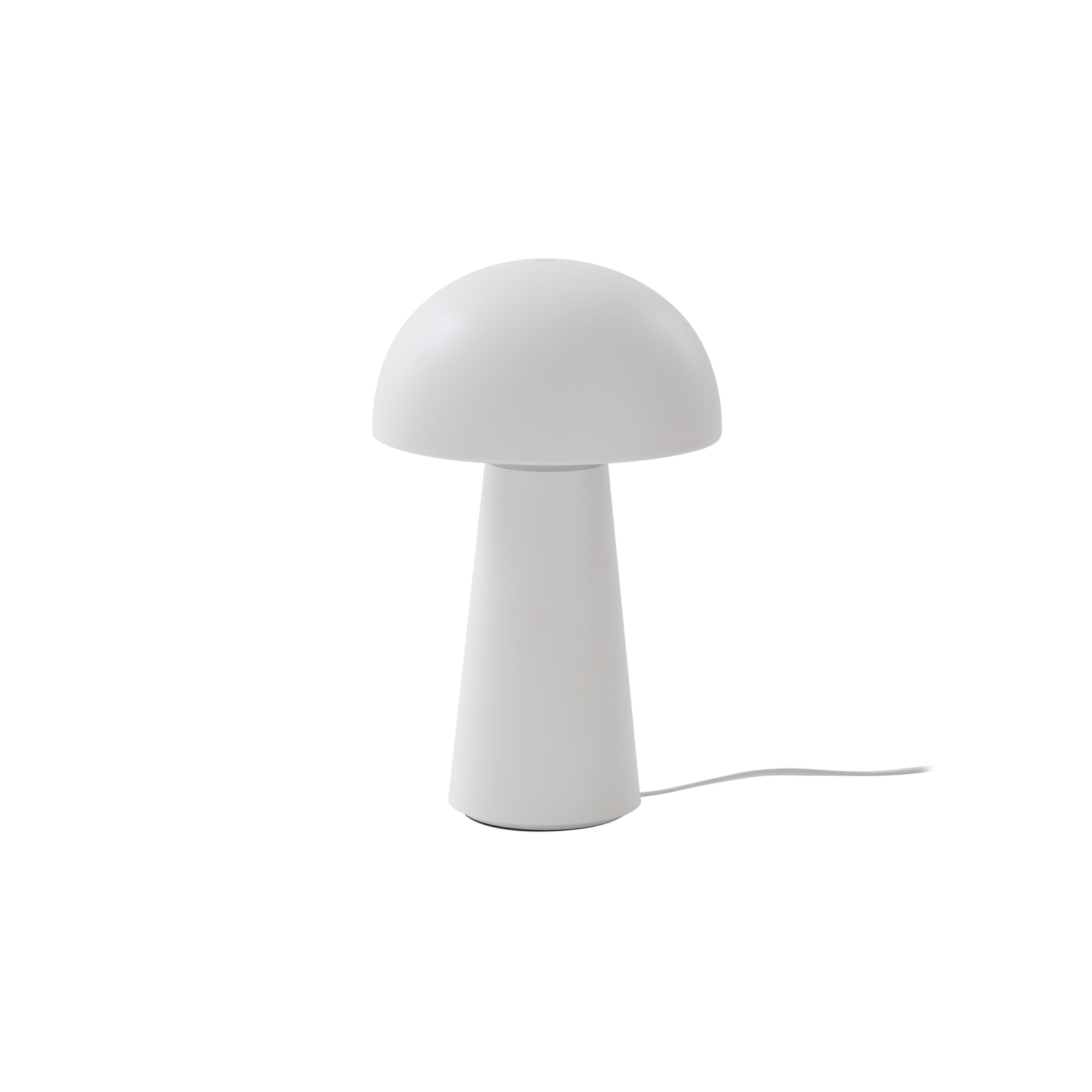 Lampă de masă reîncărcabilă cu LED Lindby Zyre, albă, IP44, variator tactil