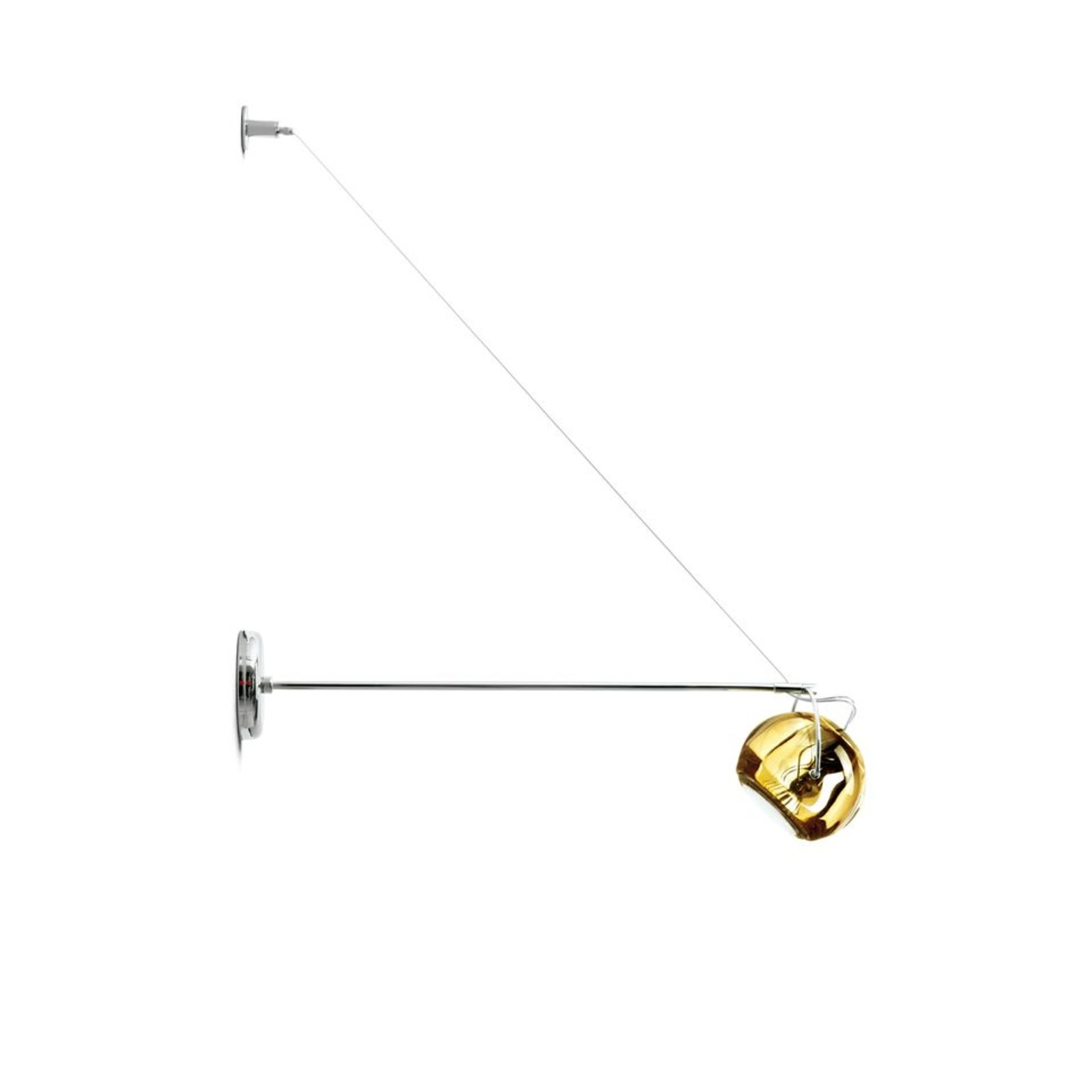 Beluga Aplică de Perete cu Suspension Arm Yellow - Fabbian