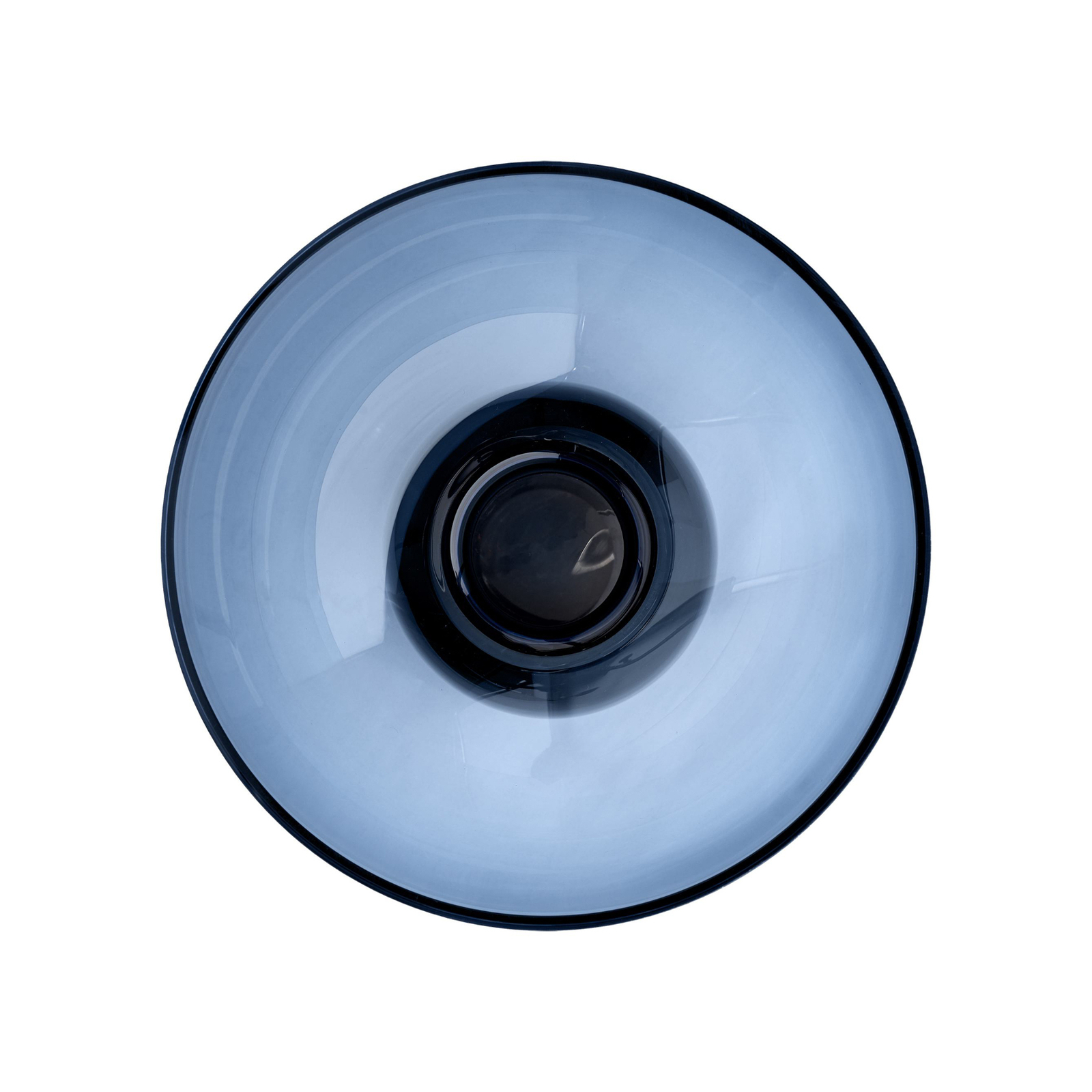 AYTM Vaas Torus, blauw, Ø 25 cm, hoogte 33 cm, glas