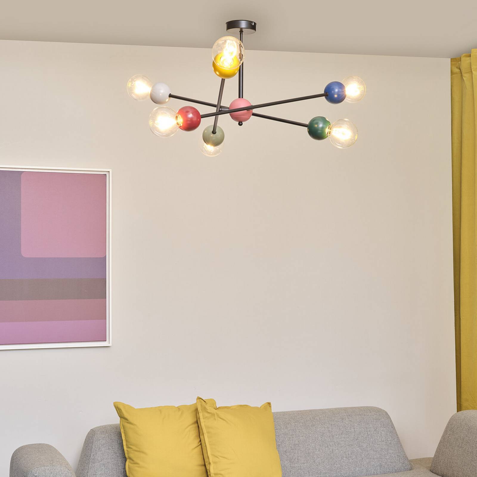OSRAM Deckenlampe Decor Bubble, 6-fl., Stahl, bunt, E27 günstig online kaufen