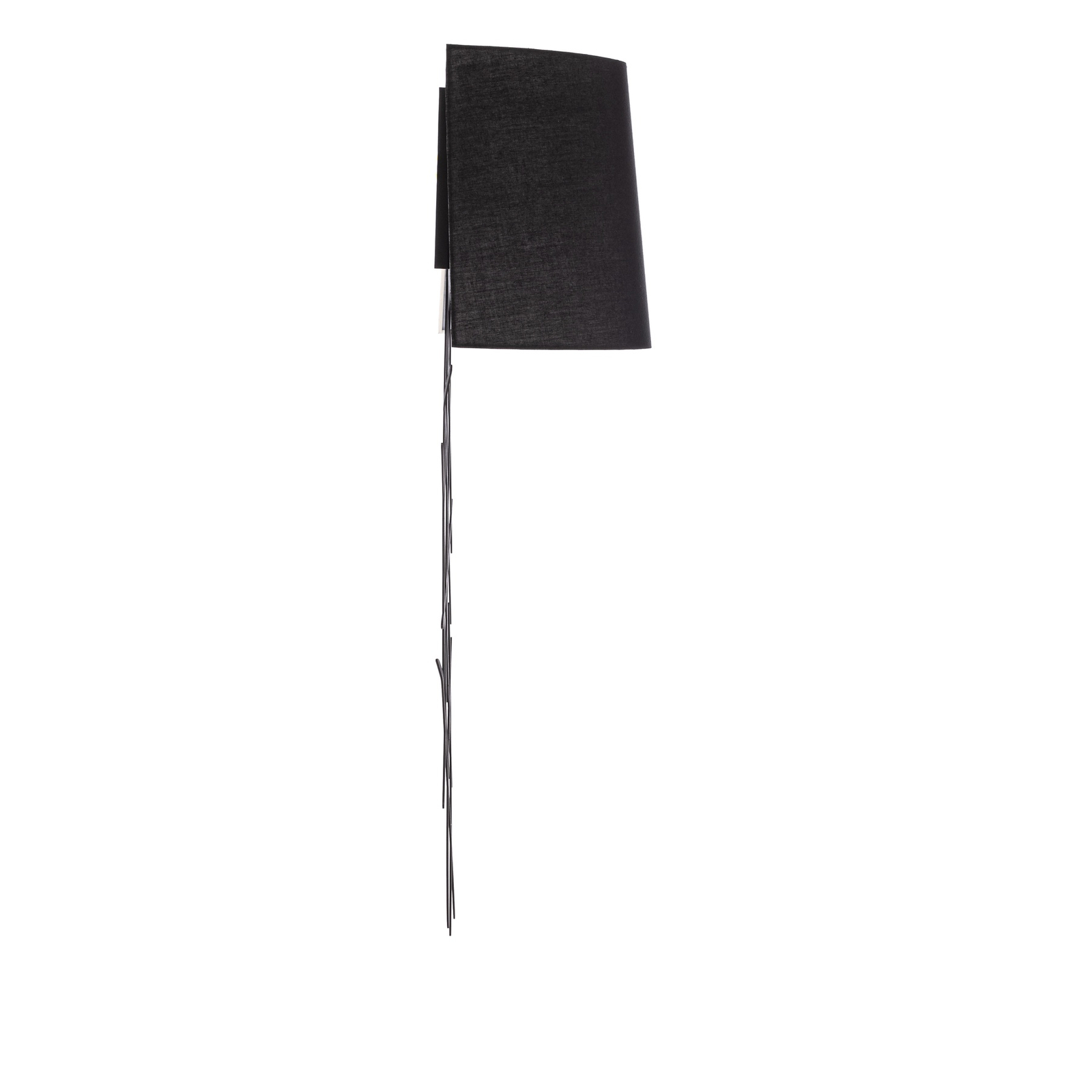 Asaf 6984 wall light, fabric, black