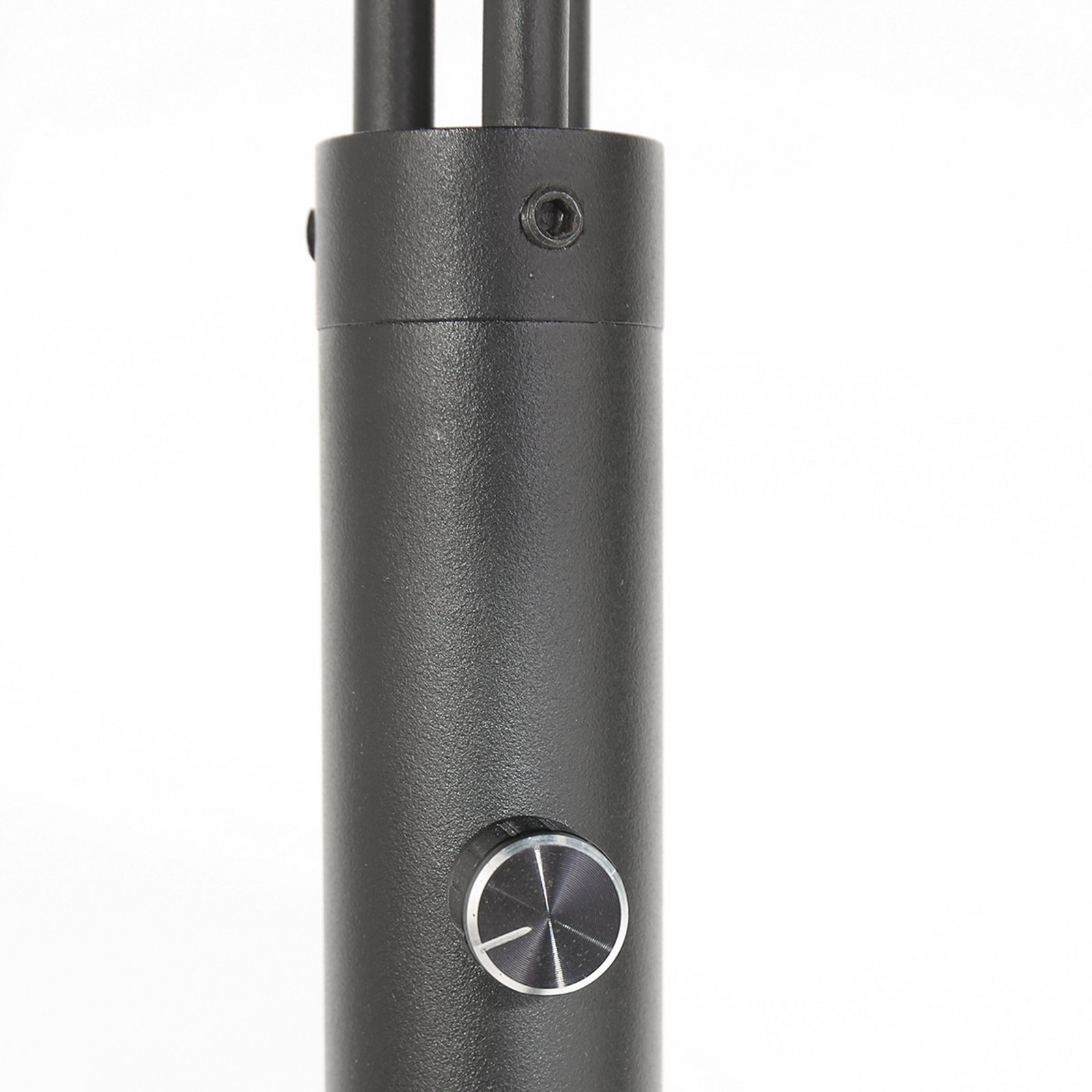 Steinhauer Lampadar Nox Light cu 3 becuri negru cablu maro E27 - Camera de zi / sufragerie - negru maro - Metal