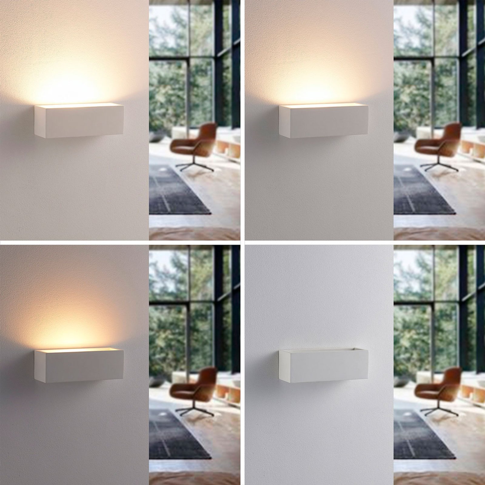 Santino Applique Murale White - Lindby