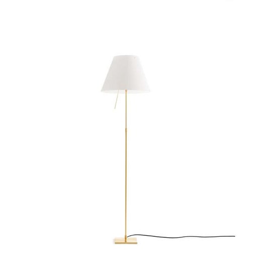 Lampadaire Costanza en laiton, réglable et à intensité variable - Luceplan