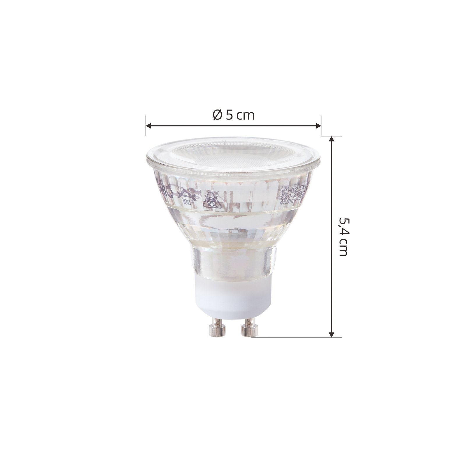 Arcchio LED-Leuchtmittel GU10 PAR16 2,5W klar 4.000 K 450 lm