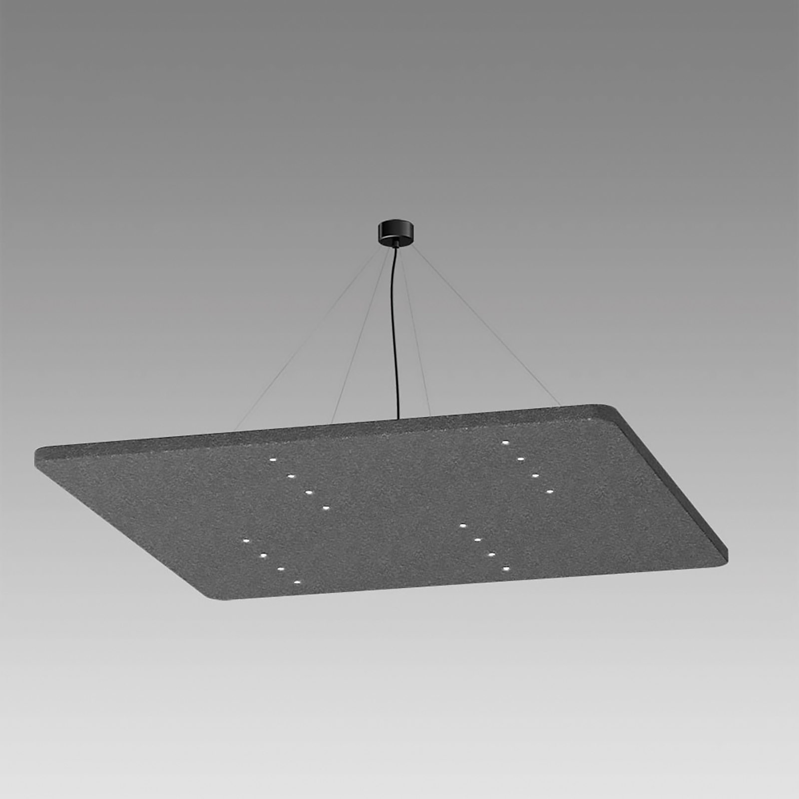 LEDWORKS Sono-LED Square 16 pendant 940 38° grey