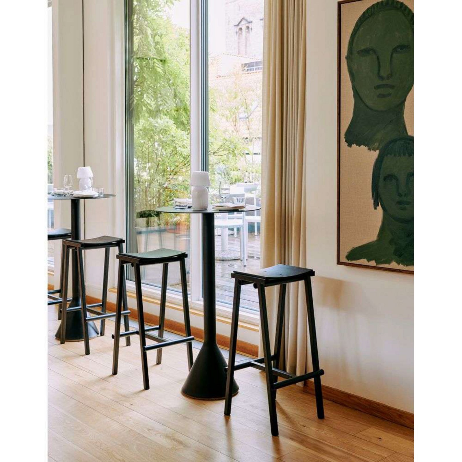 Taburete 8 Bar Stool Low Fekete - Hay