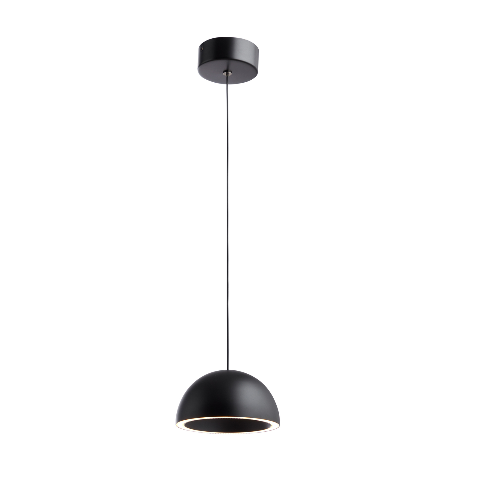 LOOM DESIGN Suspension LED Curve noir aluminium Ø 14 cm