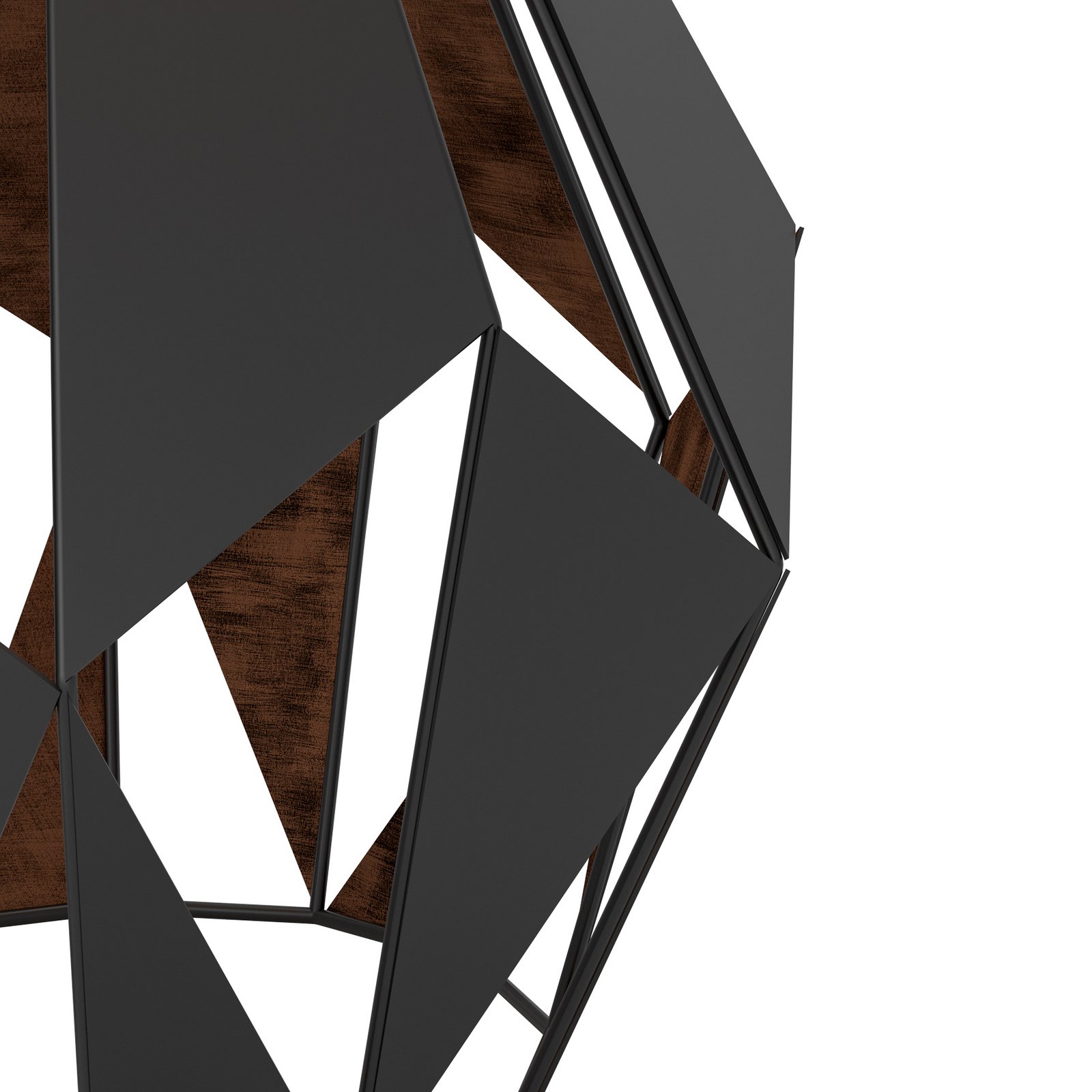 Lampada da tavolo Carlton, nero/rame