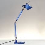 Stolna lampa Artemide Tolomeo Micro, plava metalik