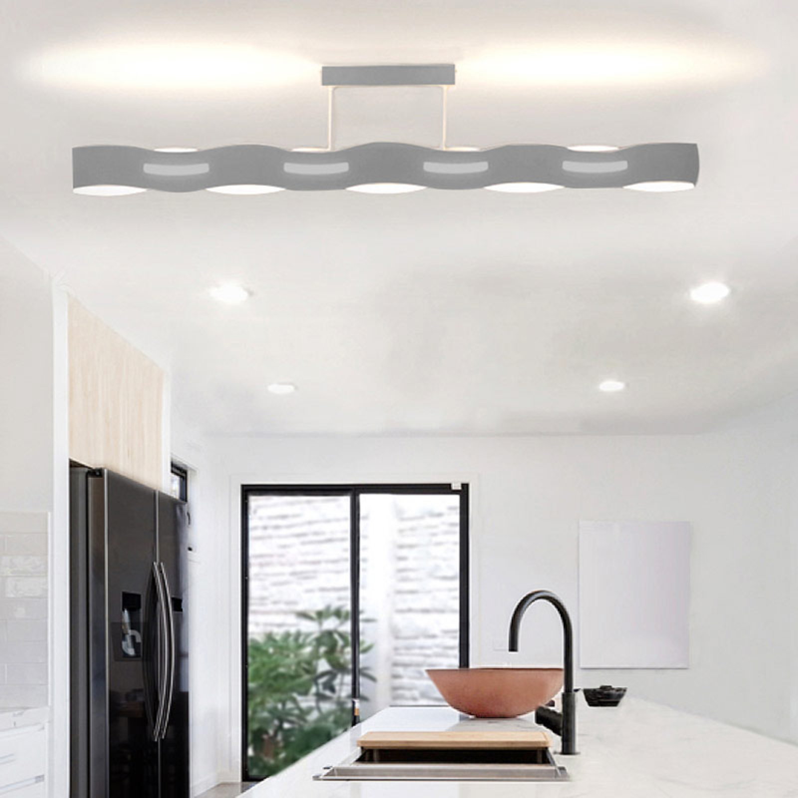 LED-Deckenleuchte Wave