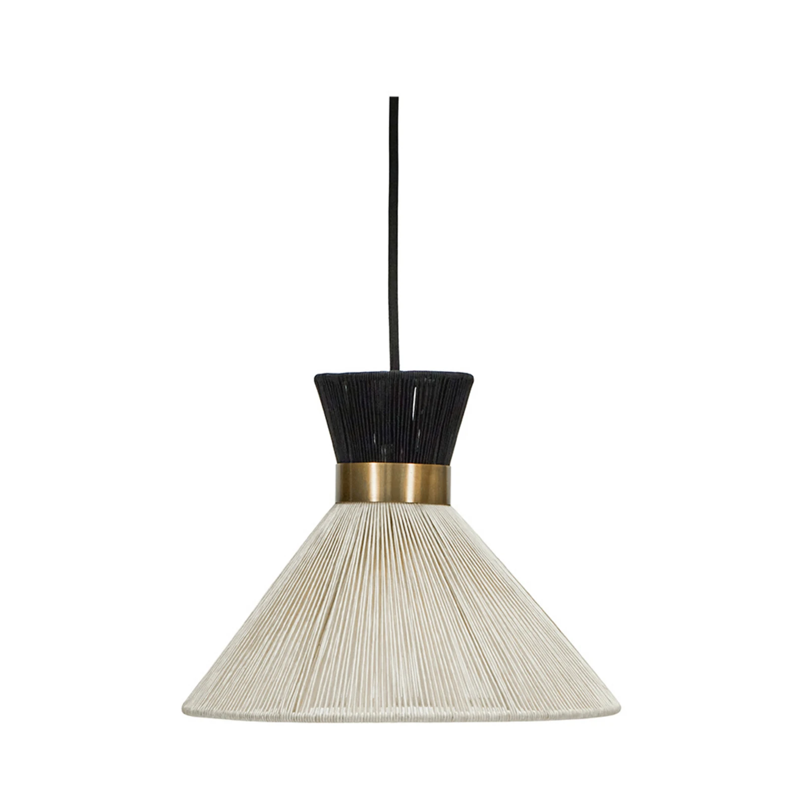 House Doctor Tischlampe Club – Schwarz/weiß, 20x20 Cm, Schwenkbarer Schirm, Kabel 2,5 M, Für E27 Birne Bis 25 W