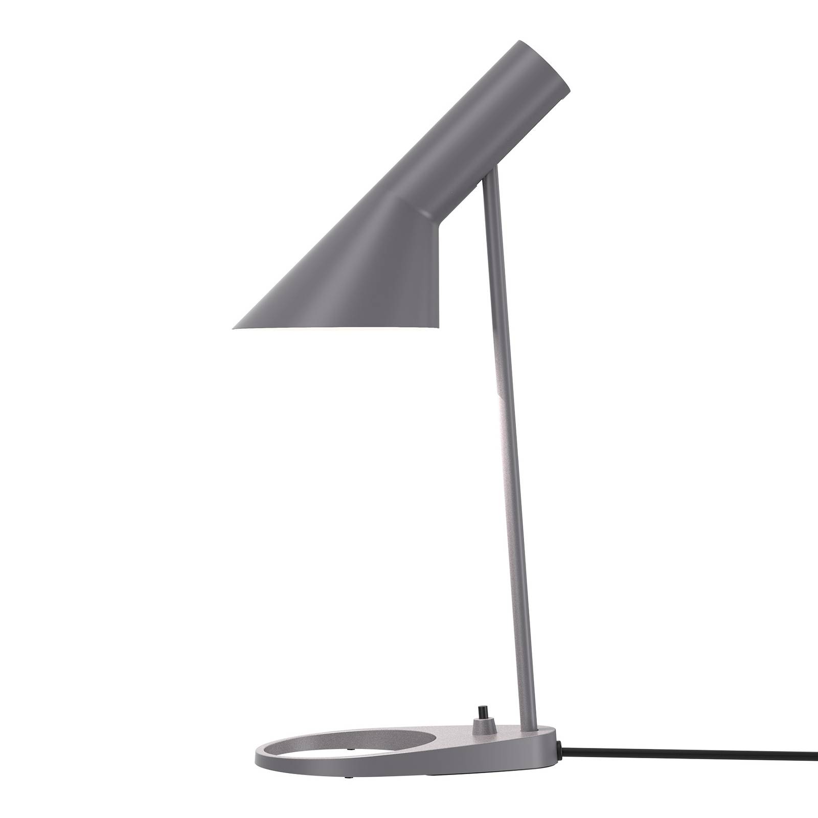 Louis Poulsen AJ Mini table lamp, dark grey, for Living / Dining Room, steel, die-cast zinc, E14, 20 W, H: 43.4 cm