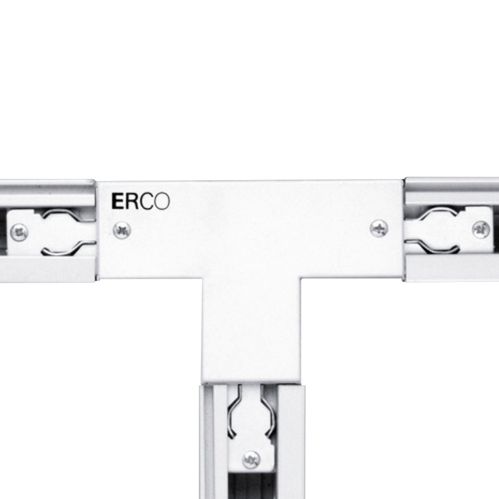 ERCO 3-vaihe-T-liitin suojajohdin vasen, valkoinen