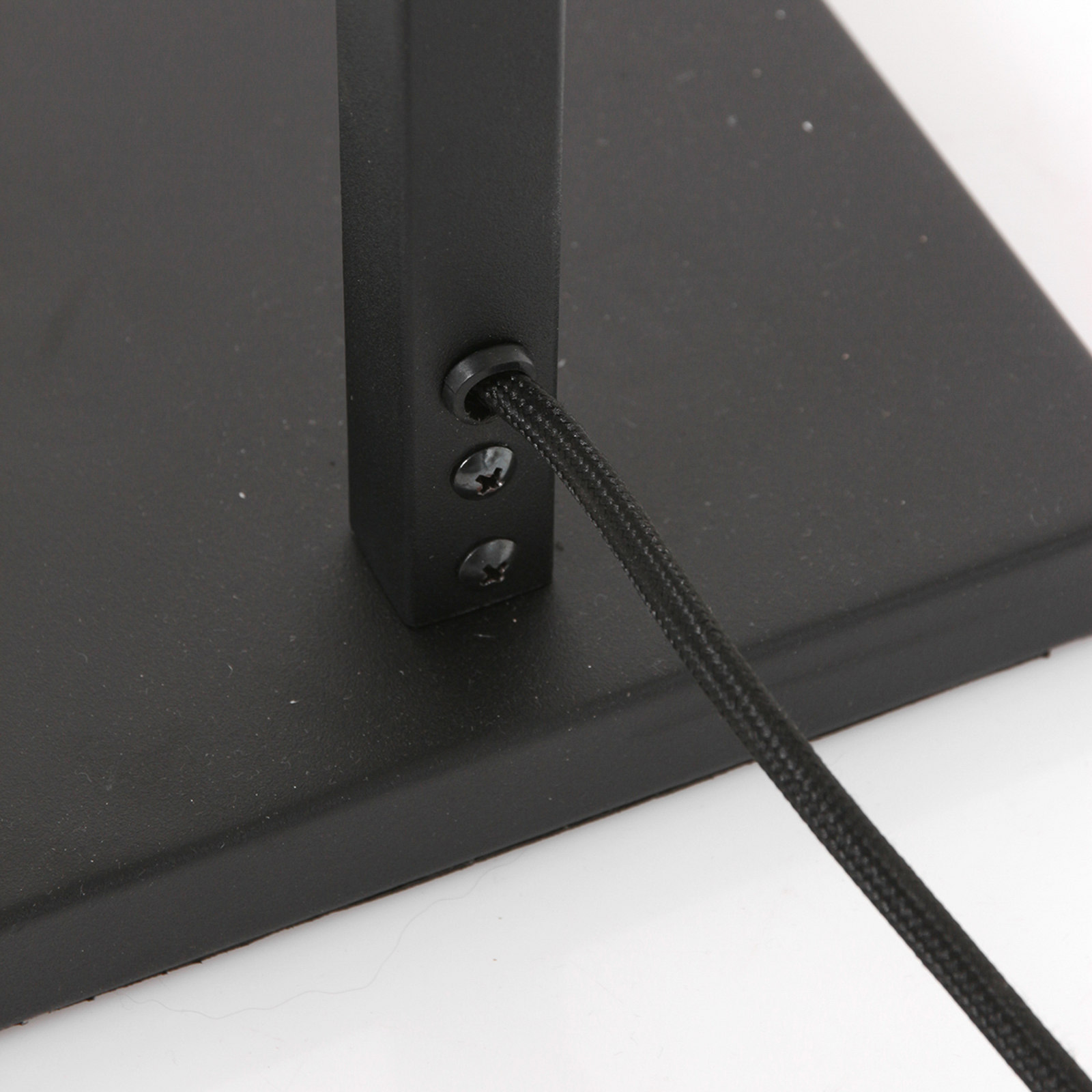 Vloerlamp Stang, zwart/bruin, hoogte 160 cm, kurk