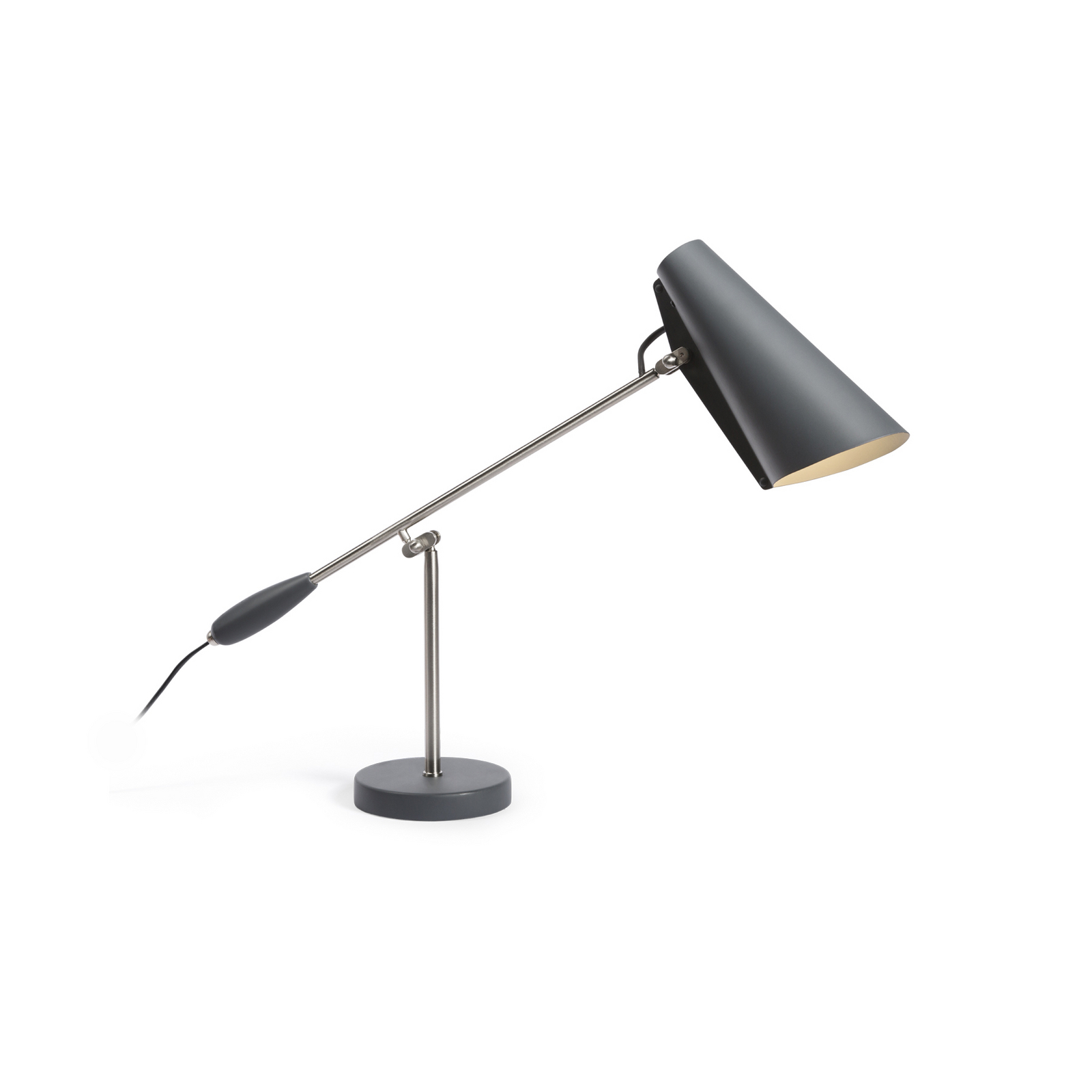 Northern Birdy retro stolna lampa, siva