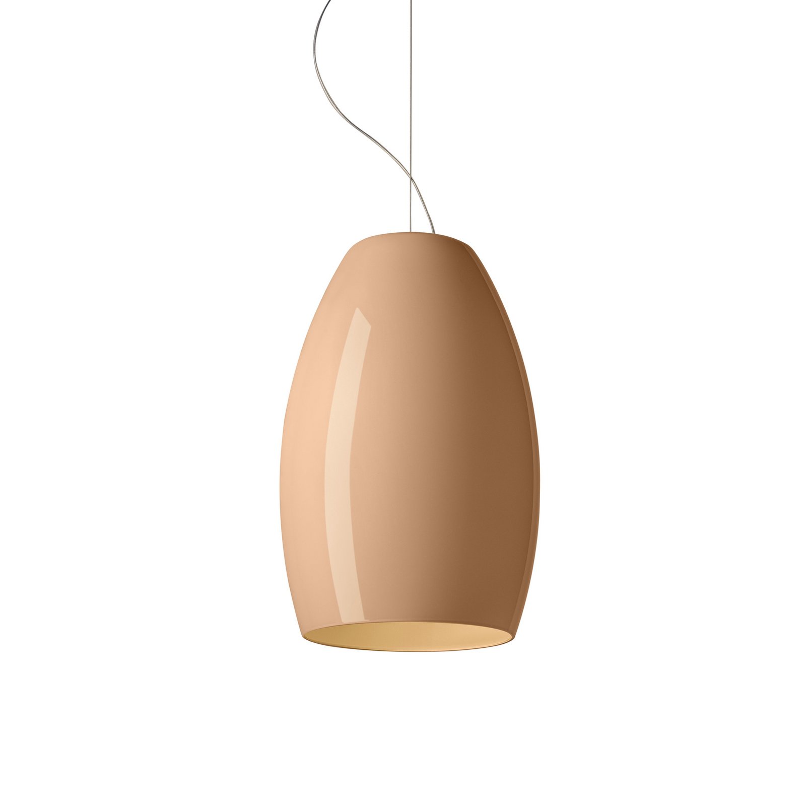 Foscarini závesné svietidlo Buds 1, cipria, E27, záves 1000cm