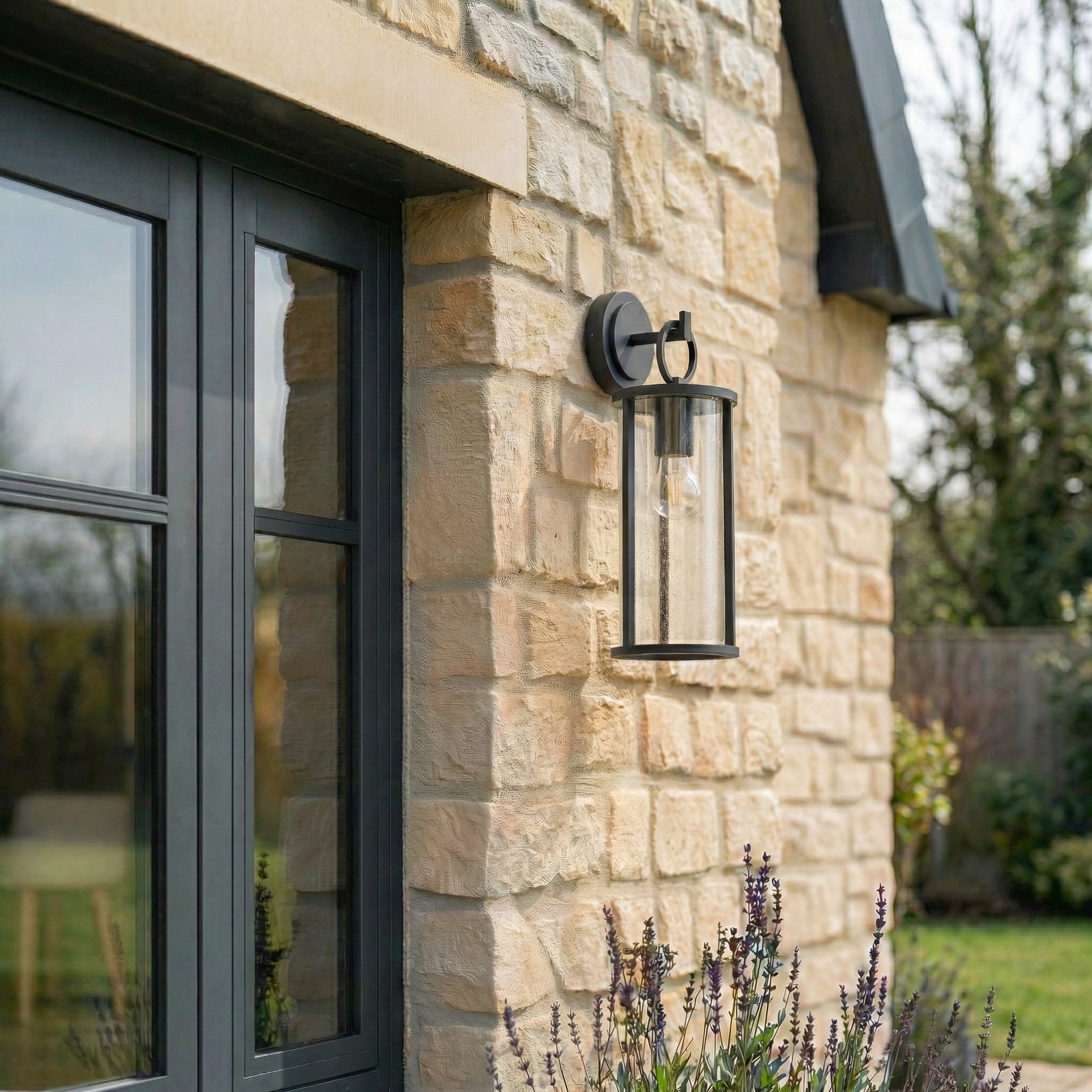 Lucande āra sienas lampas Emmeline, burbuļi, alumīnijs, augstums 45cm