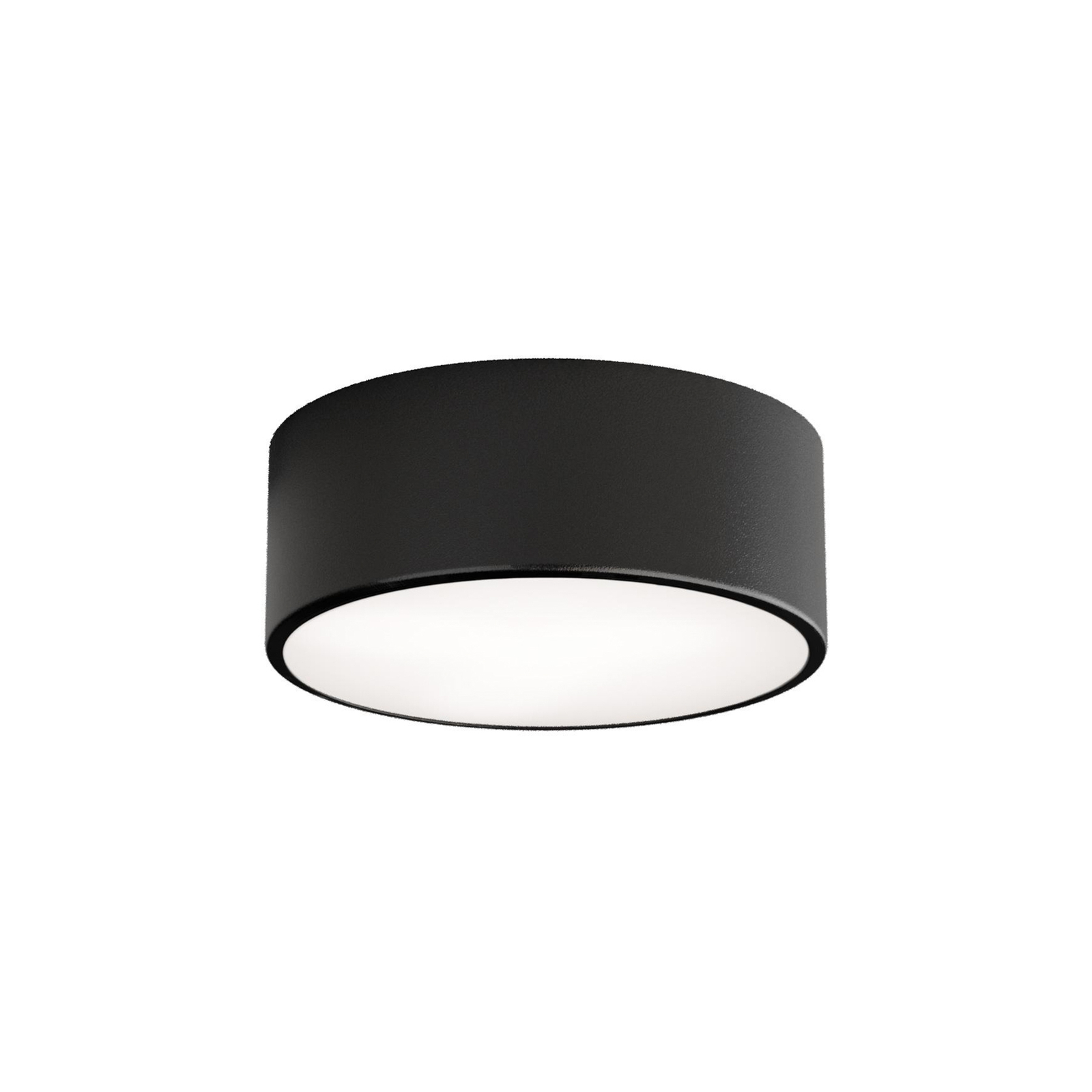 Cleo taklampe, svart, Ø 20 cm, metall, IP54