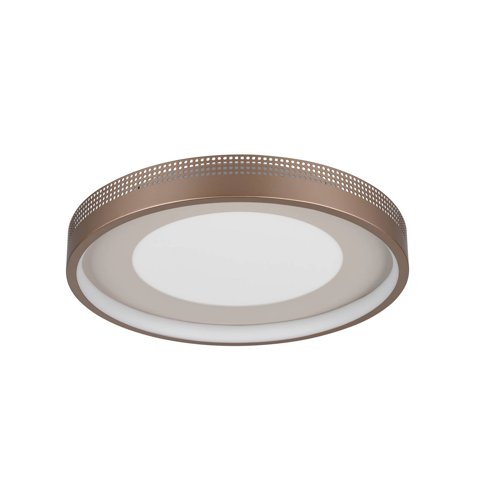 LED-Deckenlampe Solea, braun, Ø 40 cm, Kunststoff