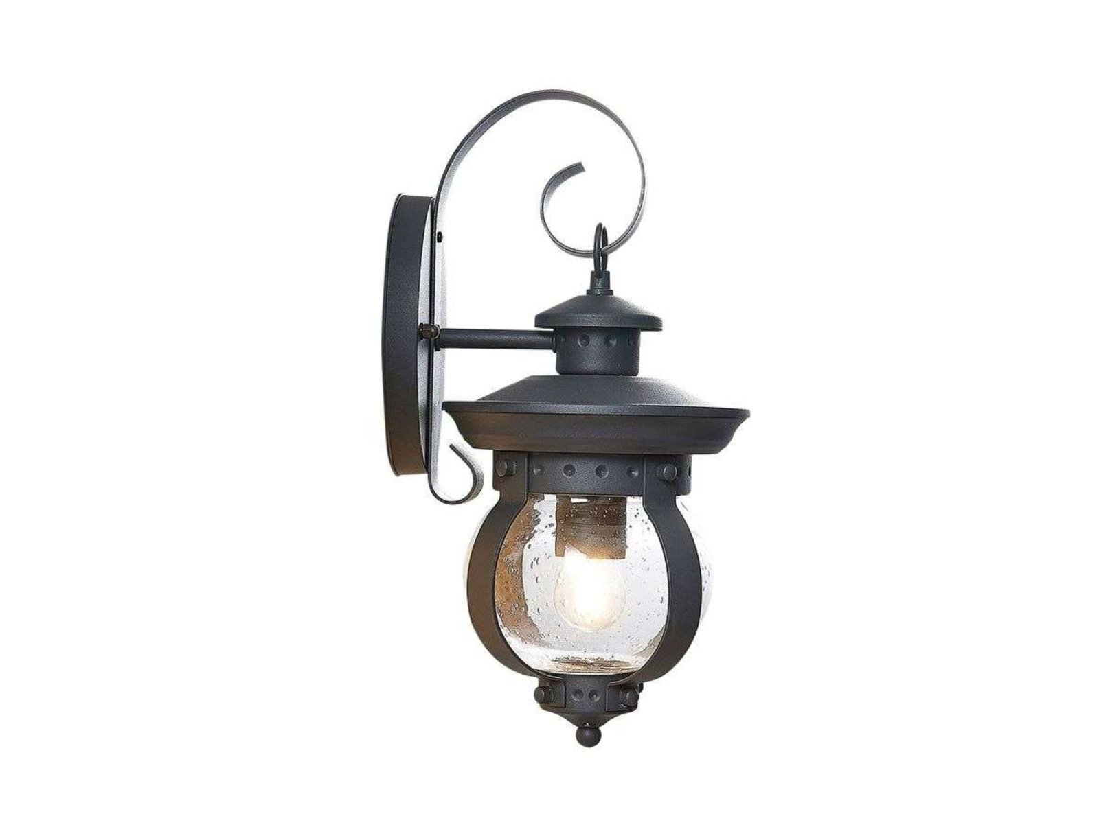 Farley Außen Wandleuchte Dark Grey - Lindby