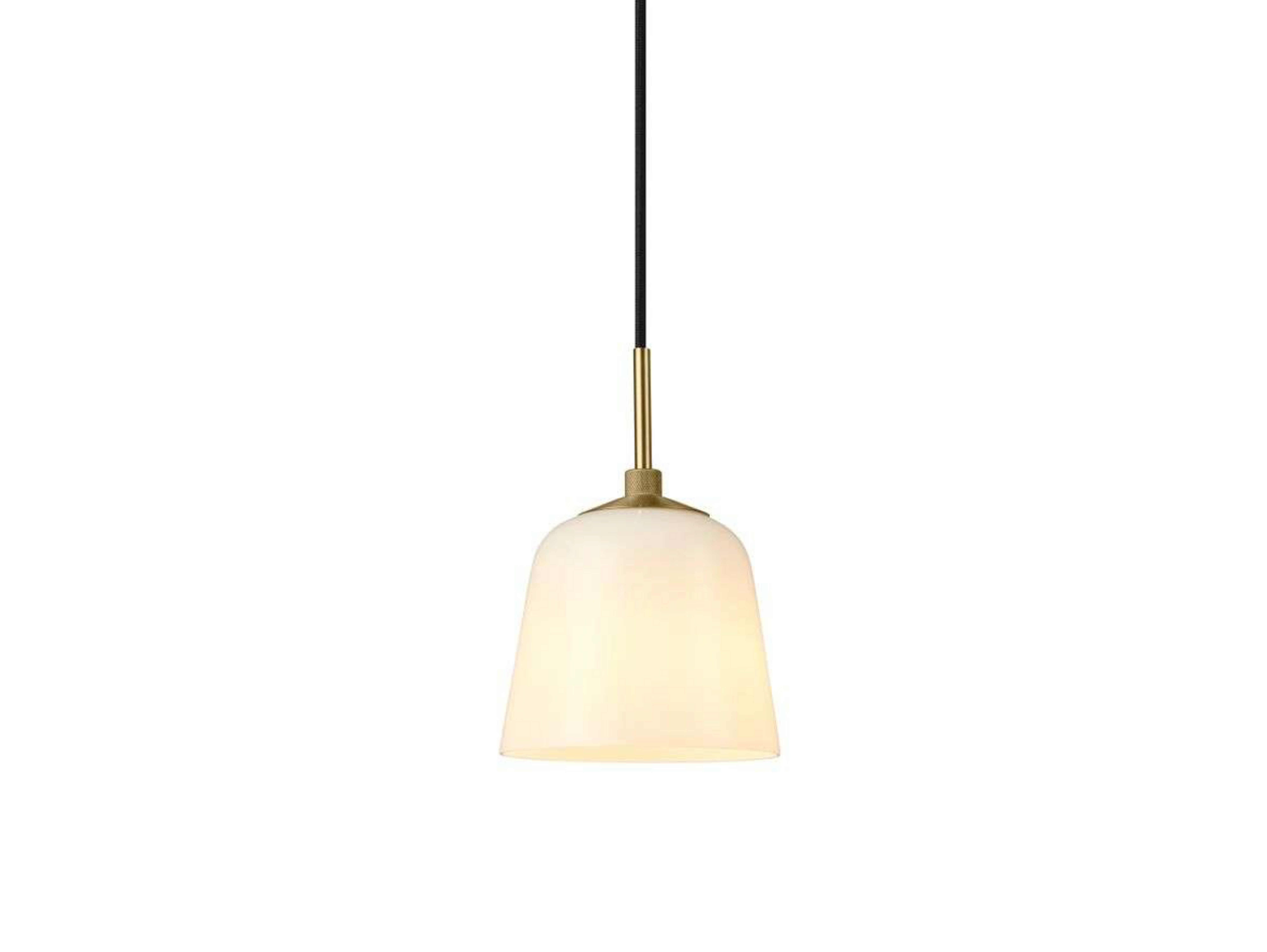 Room 49 Pendant Ø15 Antique Brass/Opal - Halo Design