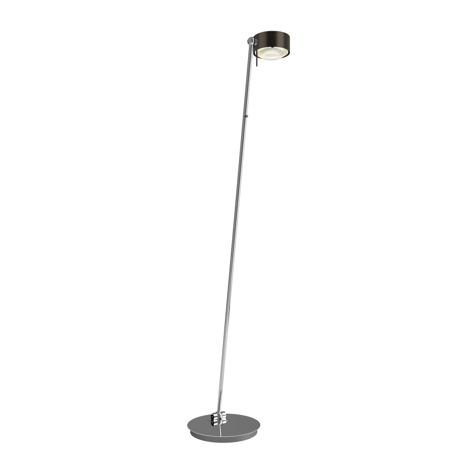 Puk! 120 Floor lampadaire LED brun foncé