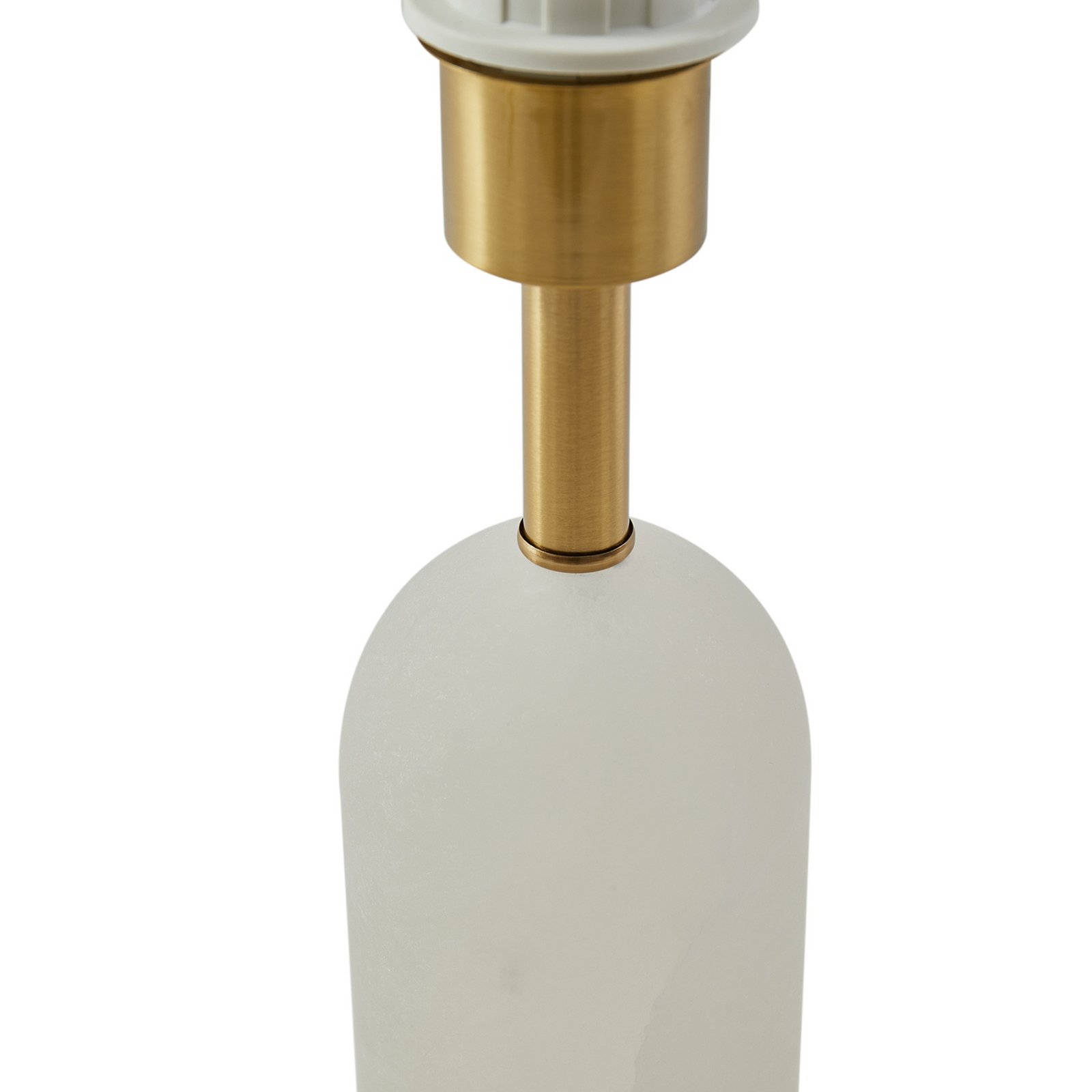 Alabaster Bordlampe Ø30 Hvid/Guld - Lindby