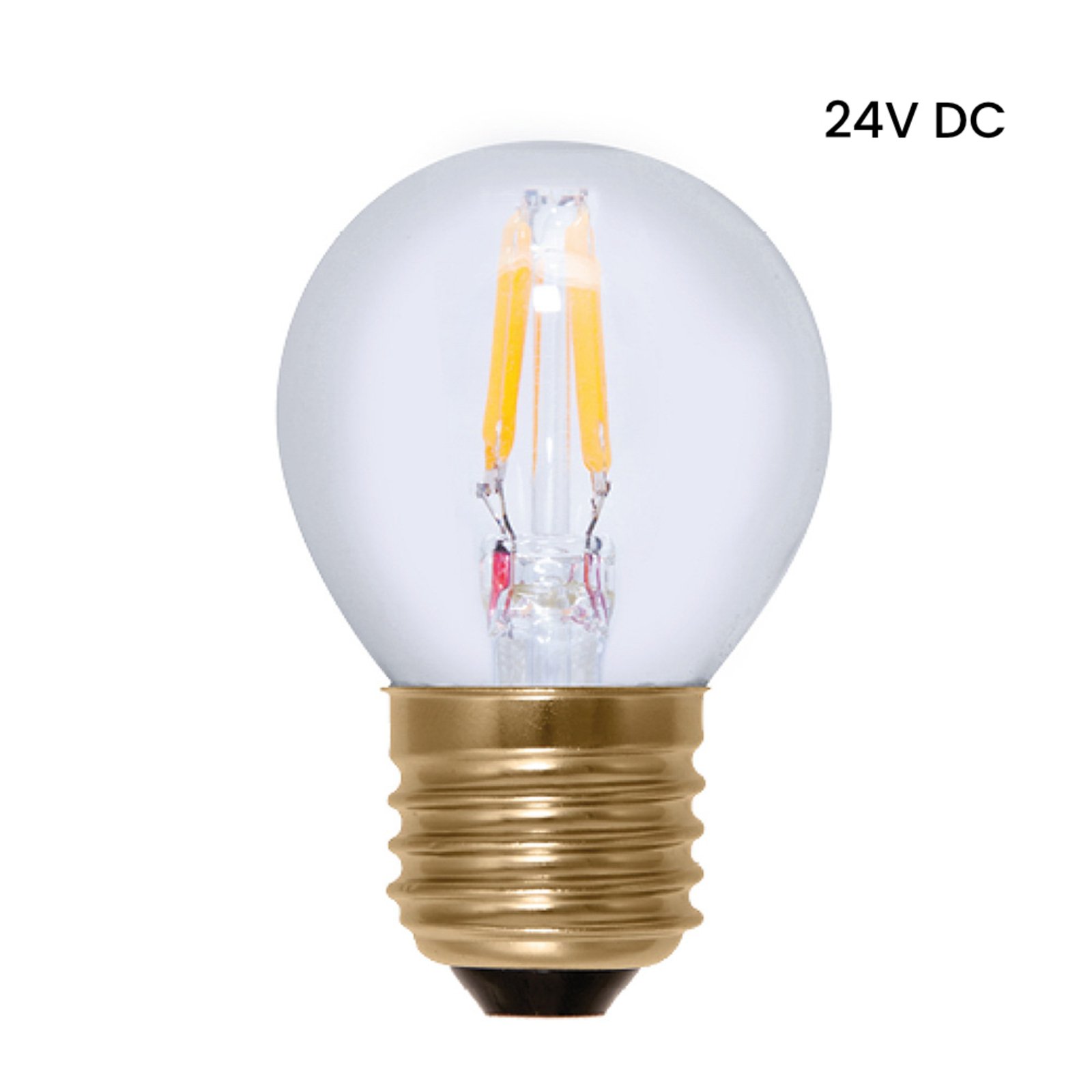 SEGULA LED-Lampe 24V DC Golfball E27 3W 922 dimmbar