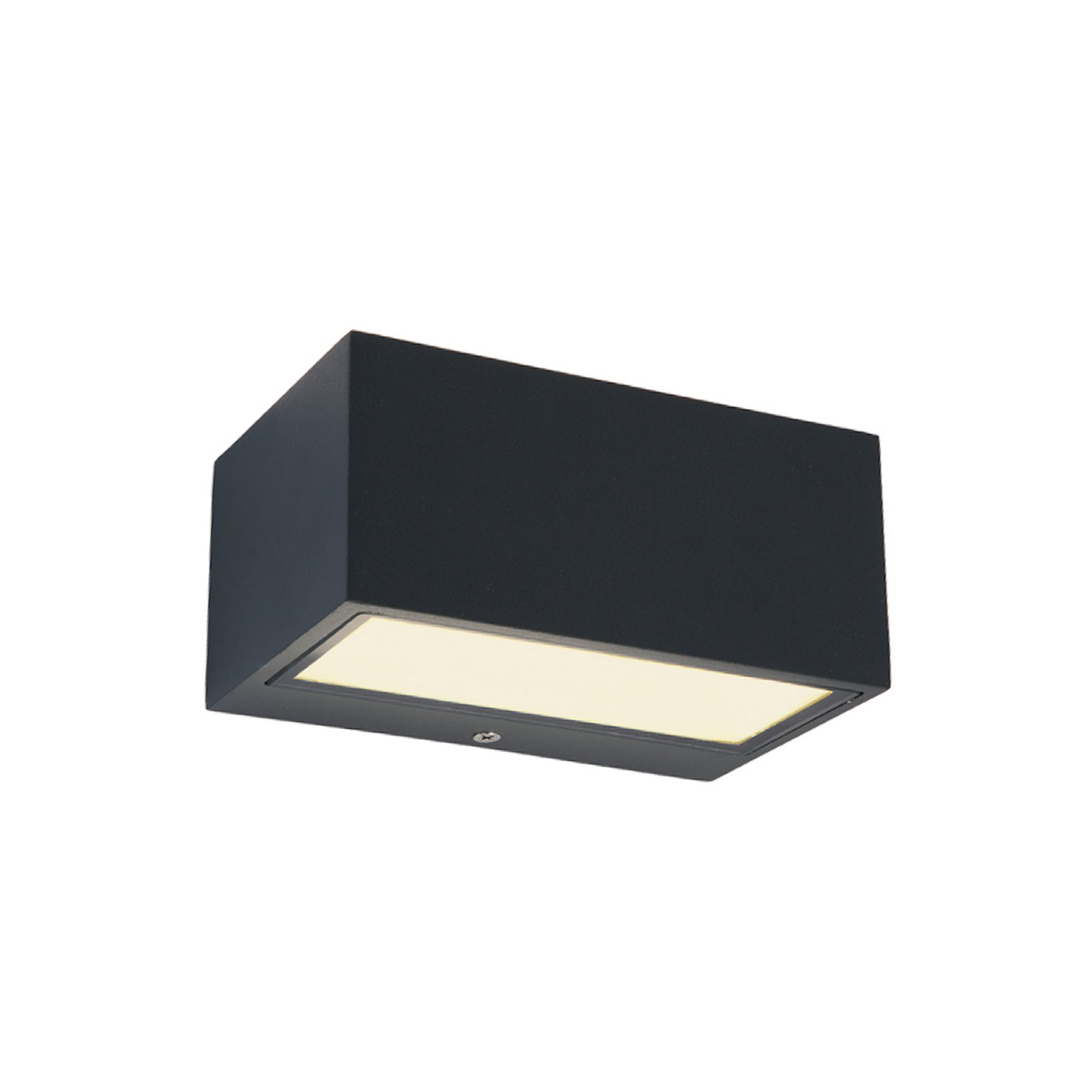 Außenwandlampe Gemini eckig anthrazit 16cm 3.000K