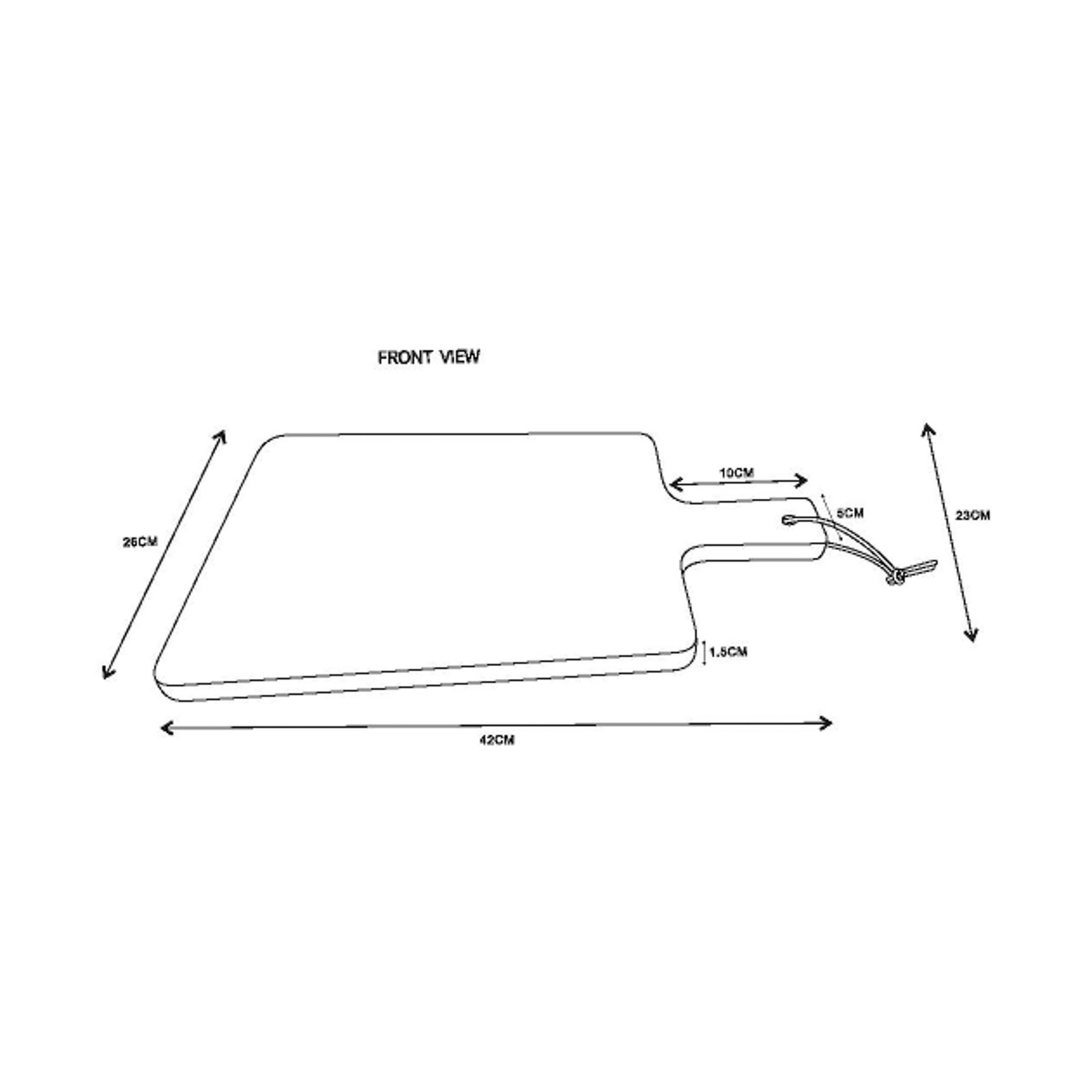 Tagliere HDWalnut, noce, 42 x 26 cm - House Doctor