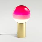 MARSET Dipping Light M-pöytälamppu roosa/messinki