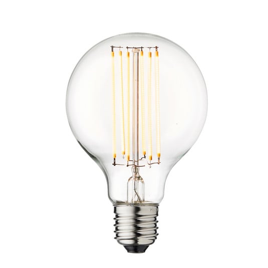 LED-Leuchtmittel Globe, E27, Ø 8 cm, 3,5 W, 2.200 K, dimmbar